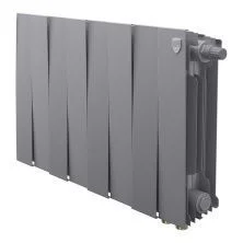 Royal Thermo Радиатор биметаллический Pianoforte 300 /Silver Satin ( серебристый ) VDR80 - 8 секц.