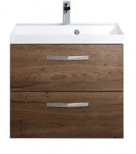 Тумба подвесная с раковиной BelBagno AURORA-600-2C-SO-RT 60 см, Rovere Tabacco