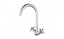 LEMARK Смеситель для кухни Practica с поворотным изливом, двухвентильный, хром LM7504C