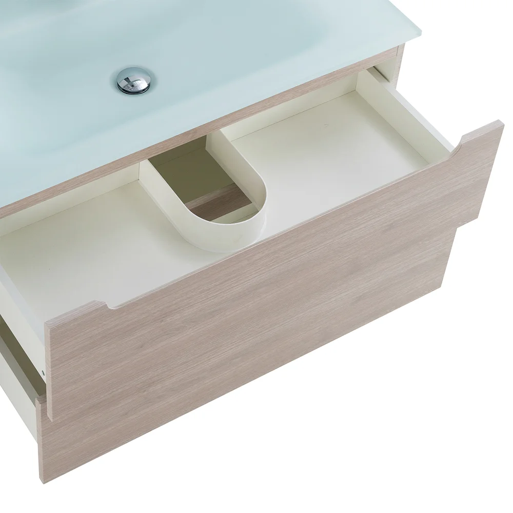 Приобрести belbagno тумба с раковиной etna 80 см, подвесная rovere grigio, стеклянная раковина