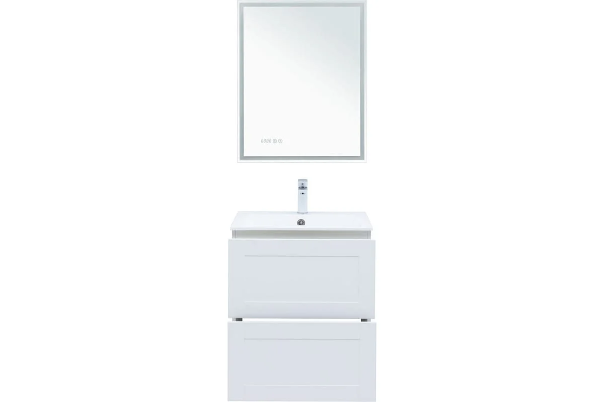 Приобрести aquanet тумба с раковиной терра 60 см, белая матовая