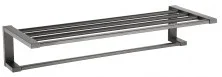 Полотенцедержатель с полкой Vieir V5020G серый 