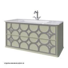 Caprigo Тумба с раковиной CAPRICE 100 см, зеленая, эмаль