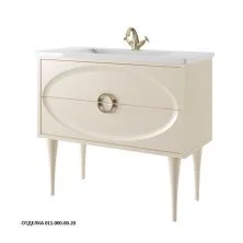 Caprigo Тумба с раковиной MILANO 100 см, кремовая, эмаль