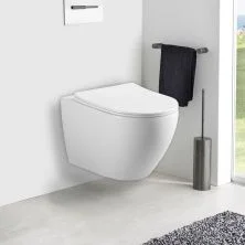 Vincea Унитаз подвесной Esse, ультратонкое сиденье, микролифт, белый VT1-211