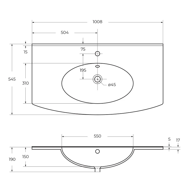 Приобрести cezares тумба подвесная с раковиной elettra 100 см bianco opaco, белая матовая 55525
