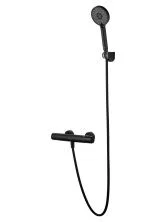 Смеситель для душа с термостатом WONZON & WOGHAND INN 6, Черный матовый (WW-B2029-A-MB)