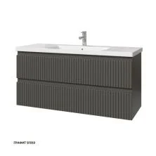 Caprigo Тумба с раковиной FORTE STRIPE 120 см, графит
