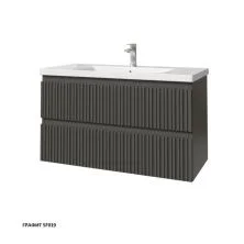 Caprigo Тумба с раковиной FORTE-Smalty TYPE 100 см, графит