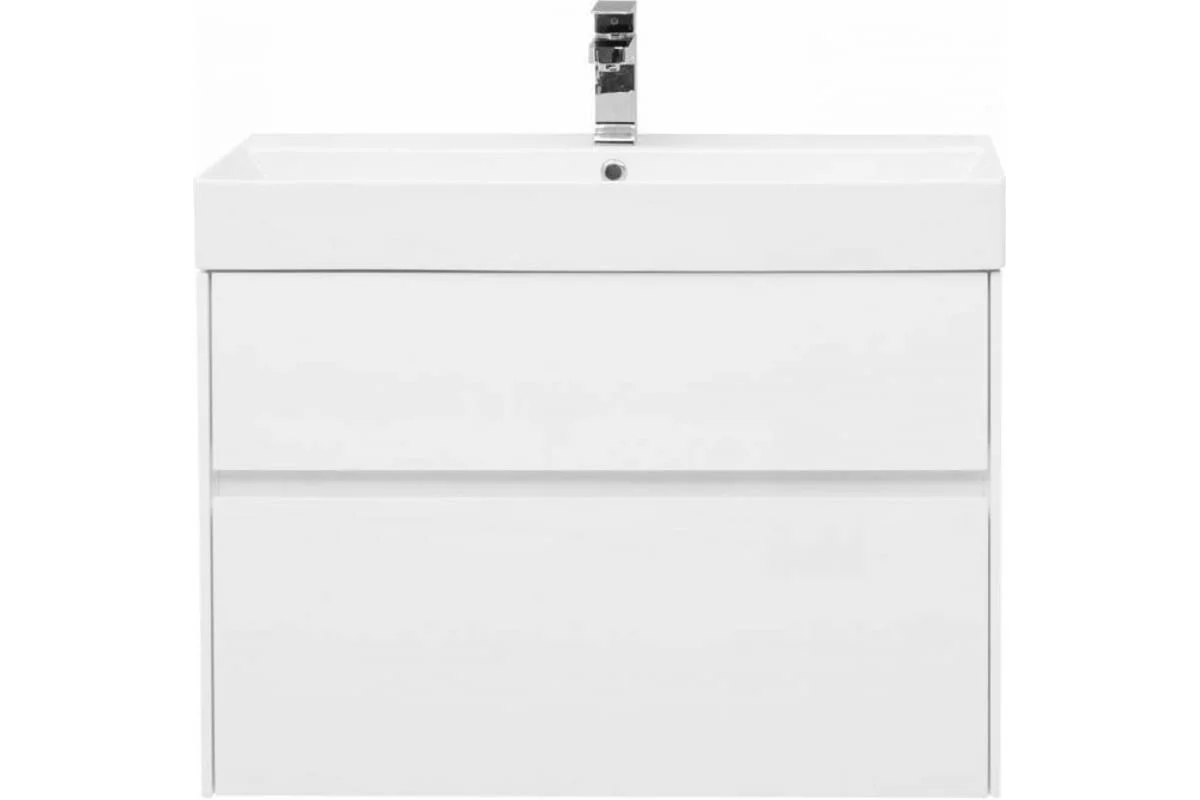 Приобрести aquanet тумба с раковиной бруклин 85 см, белая