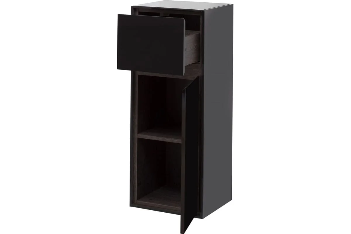 Приобрести aquanet пенал милан 35 см, черный глянец