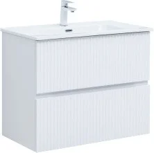 Aquanet Тумба с раковиной Джейн 80 см, белая матовая