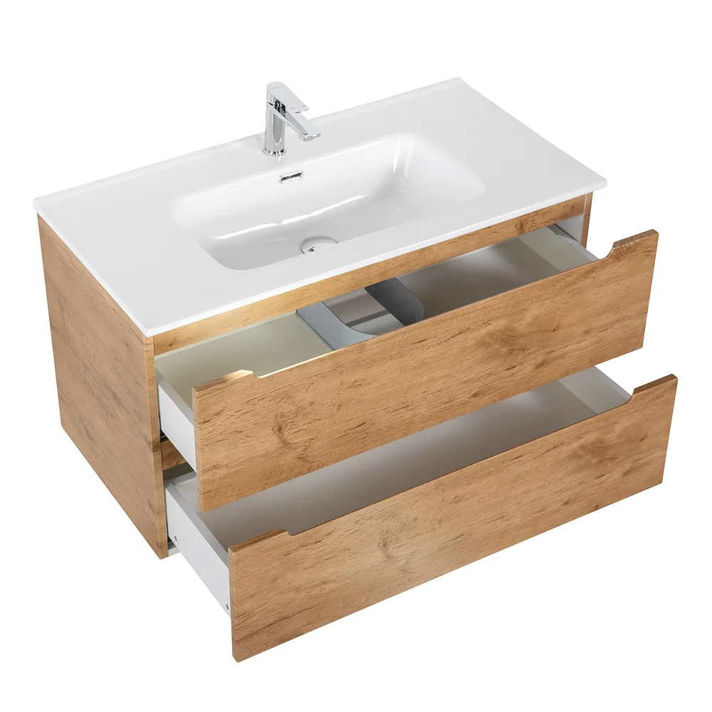 Приобрести belbagno тумба с раковиной etna 100 см, подвесная rovere nature, белая раковина