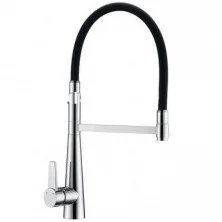 Gappo Смеситель для кухни G4398-15 с гибким изливом, хром\черный 30082