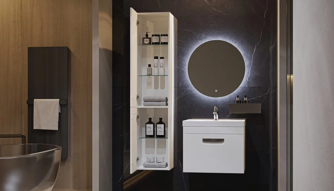 Приобрести пенал настенный velvex estea 160 см, белый матовый ppest.160.233