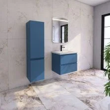 Caprigo Тумба с раковиной FORTE-Smalty 65 см, синяя, эмаль