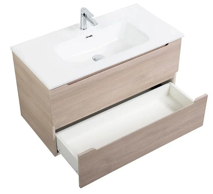 Приобрести тумба подвесная с раковиной belbagno etna-1000-2c-so-rg-p 100 см, rovere grigio