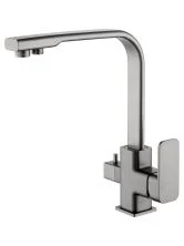 Смеситель для кухни с подключением фильтра WONZON & WOGHAND, Темный графит (WW-88458004-BGM)