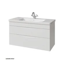 Caprigo Тумба с раковиной подвесная Lento 100 см, белая 36214-SF027