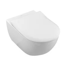 Унитаз подвесной Villeroy Boch SUBWAY 2.0, безободковый с сиденьем микролифт 5614R201