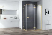 Cezares Душевое ограждение BELLAGIO 140х90 см, золото BELLAGIO-AH-1-140/90-C-BORO