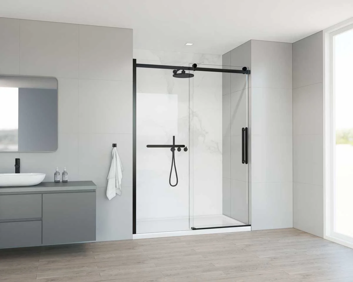 Приобрести vincea душевая дверь city 140 см, прозрачное, черная vds-1cs140clb