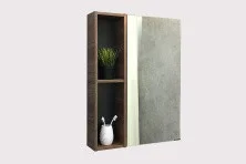 Сomforty Зеркало-шкаф "Штутгарт-60" дуб тёмно-коричневый