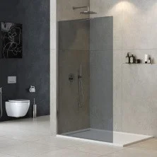 Cezares Душевая перегородка LIBERTA 120 см, серый\хром LIBERTA-L-1-TB-120-GR-Cr