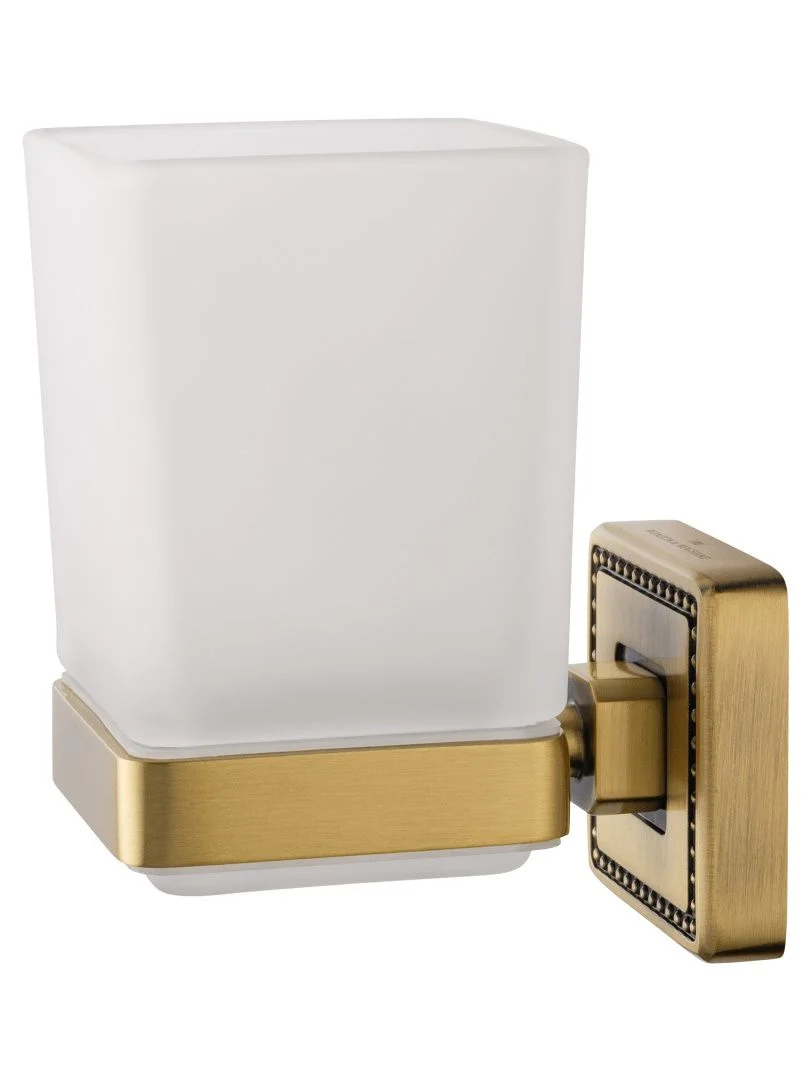 Приобрести стакан для зубных щеток с держателем wonzon & woghand roma, бронза (ww-7221)