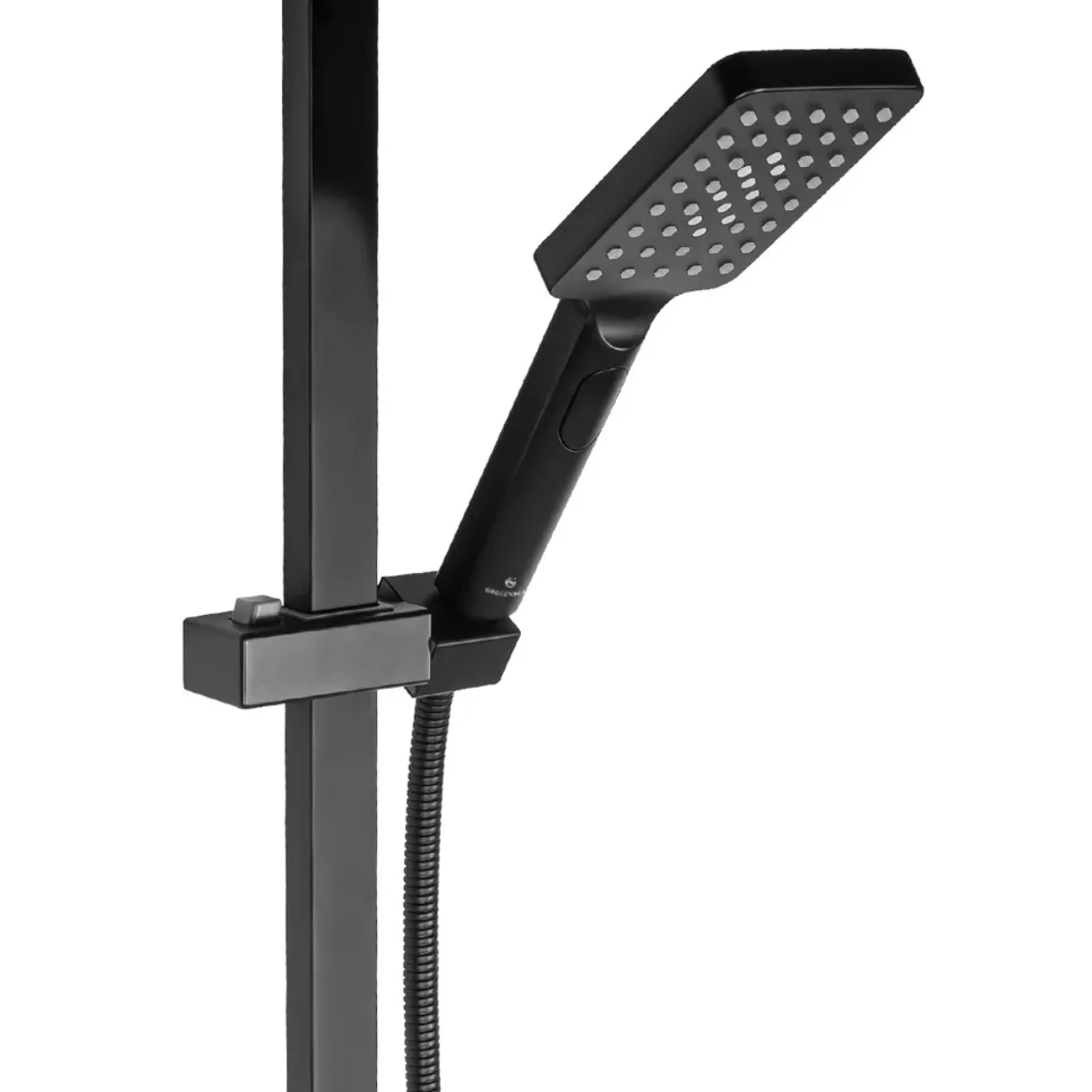 Приобрести grocenberg душевая система, черный матовый gb7007-1bl