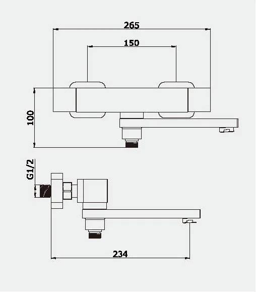 Приобрести смеситель для ванны vieir cielo с термостатом, хром v393533