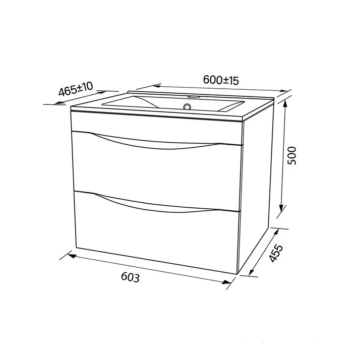 Приобрести iddis тумба подвесная cloud с раковиной 60 см. белая clo60w0i95