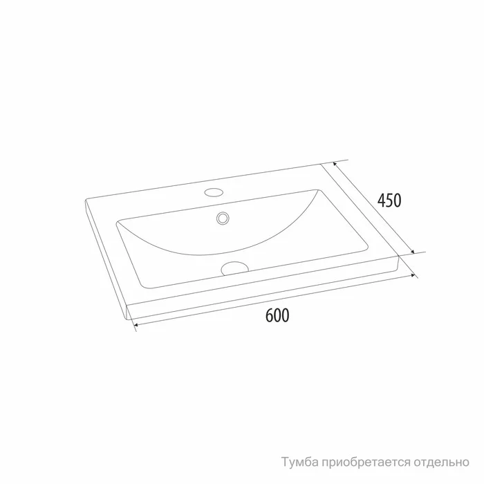 Приобрести iddis раковина встраиваемая milardo 60 см, белая 0016000u28