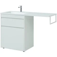 Aquanet Тумба с раковиной Токио 68 см, белая (напольная, 1 ящик)