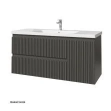 Caprigo Тумба с раковиной FORTE-Smalty TYPE 120 см, правая, графит