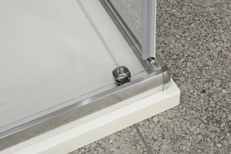 Приобрести ограждение душевое belbagno unique (1000-1150)x(750-900) хром/рифленое