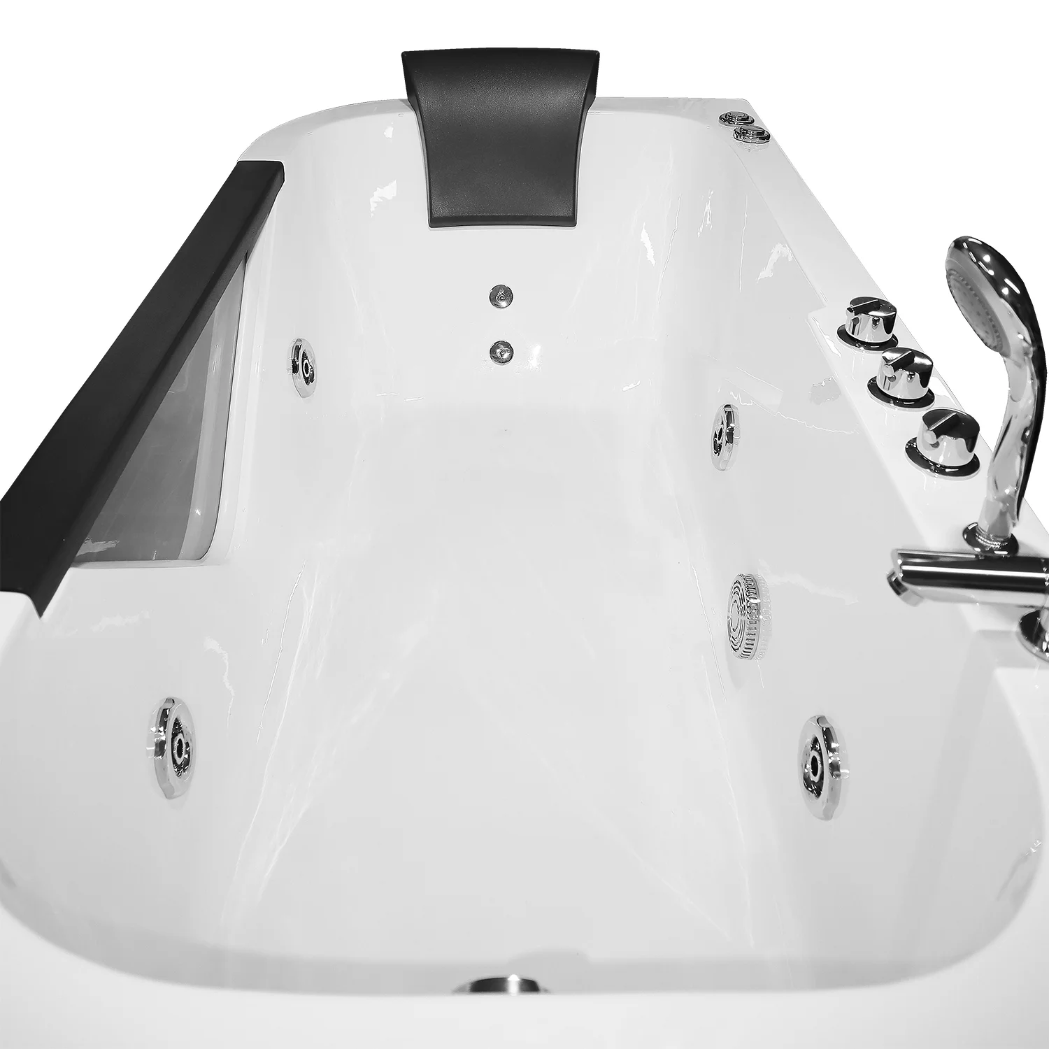 Приобрести loranto ванна акриловая с гидромассажем 170х80 см, белая, правосторонняя (cs-832nr)