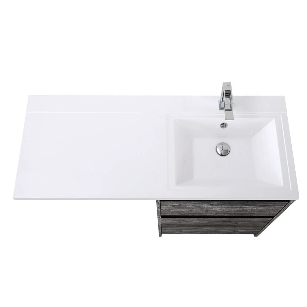 Приобрести belbagno тумба с раковиной kraft 120 см, напольная kraft-lvd-58/120-r pino pasadena, белая раковина