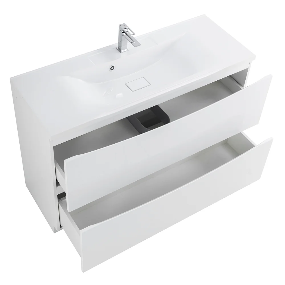 Приобрести belbagno тумба с раковиной marino 120 см, напольная bianco lucido, белая раковина