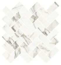 Мозаика Kerranova Marble Trend 282x303 мм, LR, Calacatta, светло серый 