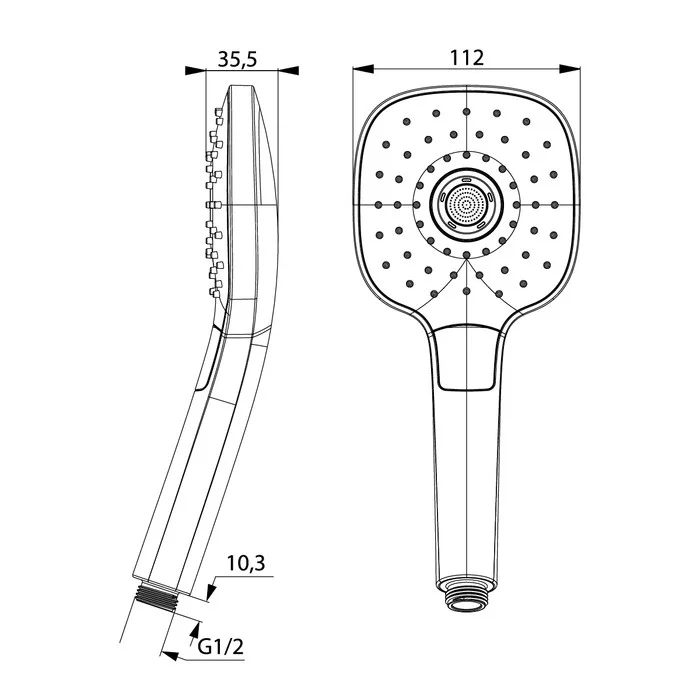 Приобрести iddis душевая лейка sena 3f 219мм, трехрежимная, хром sen3f00i18
