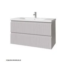 Caprigo Тумба с раковиной FORTE-Smalty STRIPE 100 см, серая, эмаль