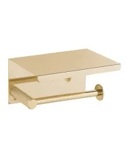 Boheme Держатель для туалетной бумаги с крышкой Uno Gold 10971-G
