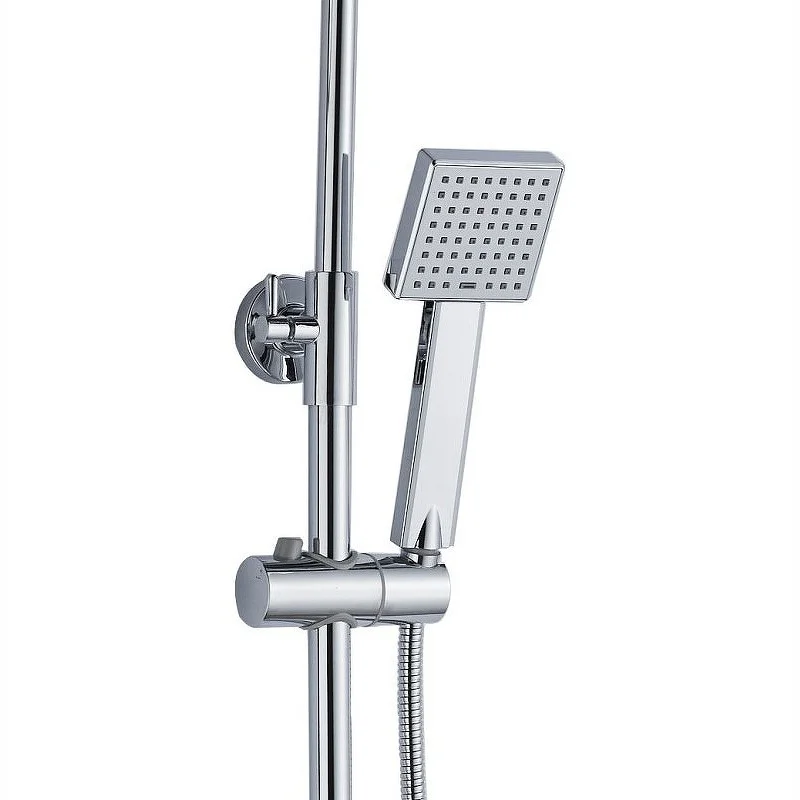 Приобрести haiba душевая система, квадратная d-200мм, хром hb2416