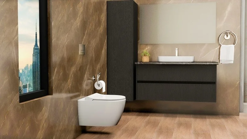 Приобрести turavit подвесной унитаз rondo безободковый, с тонким сиденьем микролифт