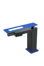 Boheme Смеситель для биде Q, черный матовый\синий 146-BUW