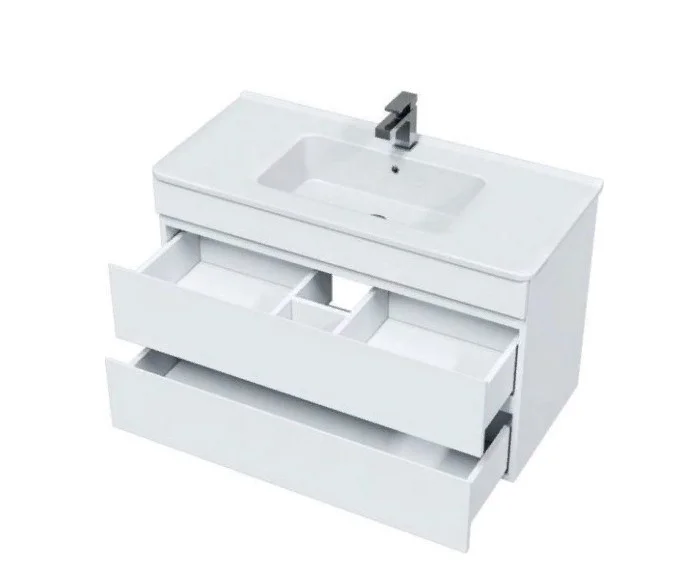 Приобрести mirsant тумба подвесная next 100\2 100 см с раковиной next -100 ут000055957