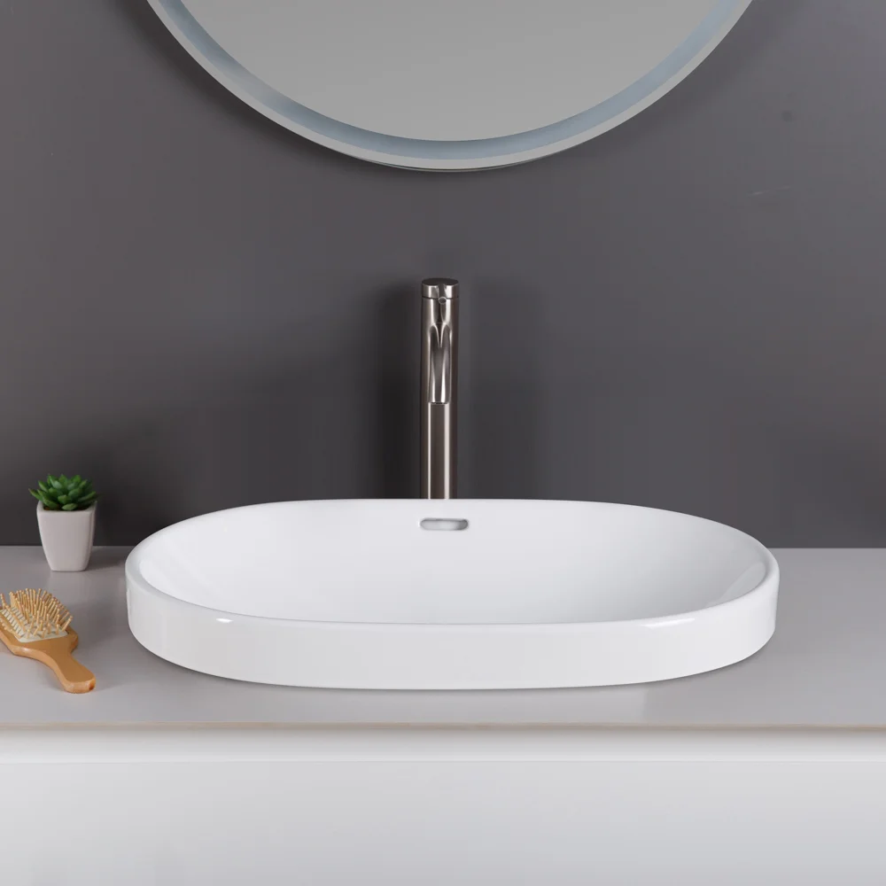 Приобрести belbagno накладная раковина 40х60 см, белая bb1004