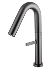 Смеситель для раковины высокий WONZON & WOGHAND, Темный графит (WW-6068-BGG)