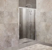 Дверь душевая BelBagno Unique 110-125 cм. хром/прозрачное